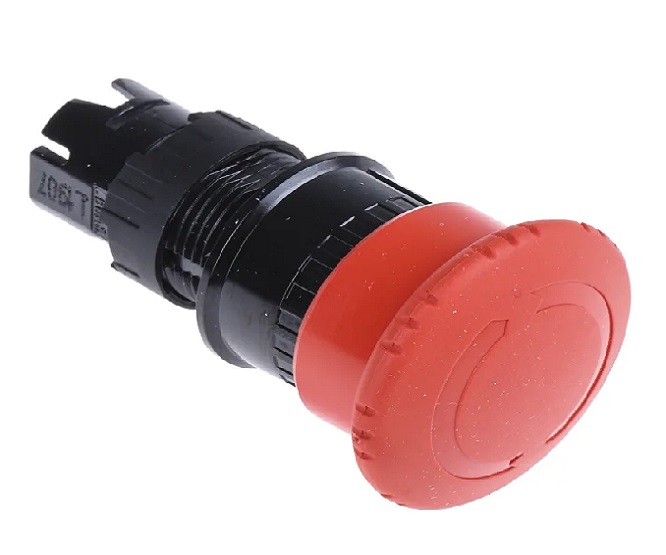 Botão emergência tipo cogumelo Ø16mm) 2 posições c/retorno