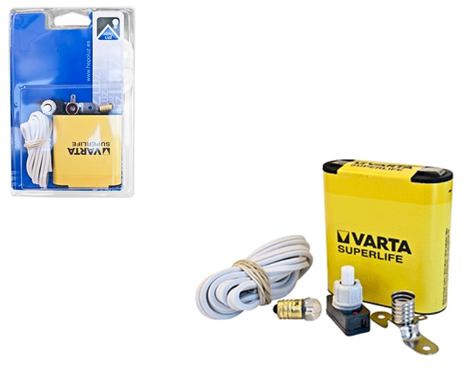 KIT-INICIAL ``LAMPADA+LIGADOR+PILHA``