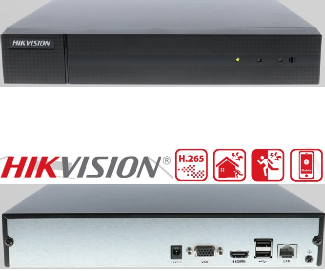 GRAVADOR NVR-8CH IP RJ-45 4Mp S/DISCO 1HDD Network