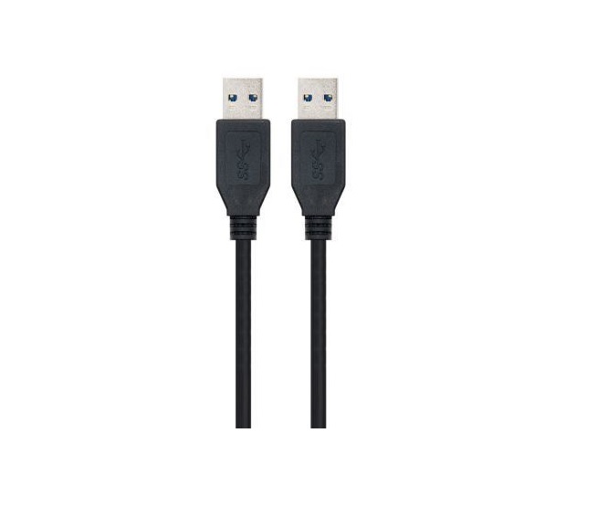Cabo USB 2.0 USB A ambos os lados MACHO 1m PVC