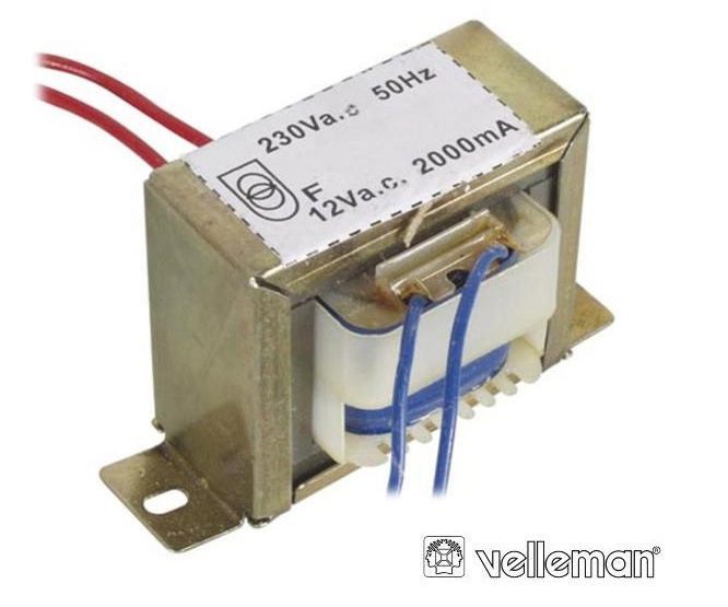 TRANSFORMADOR 230/12V/2A 24VA