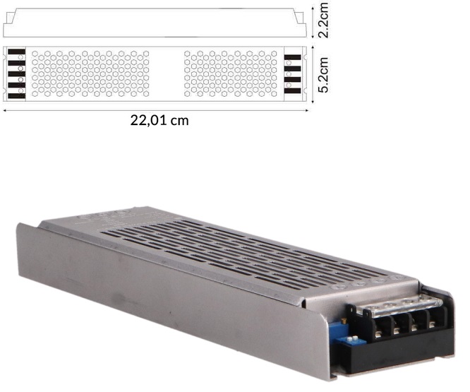 FONTE ALIMENTAÇÃO 24V 100W P/FITAS LED IP25